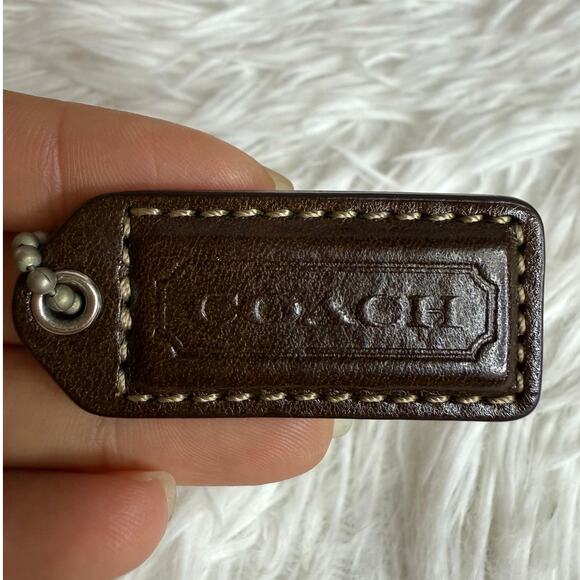 2" y2k COACH Vintage Fob Bag Charm Hang tag Hangtag - Picture 1 of 2